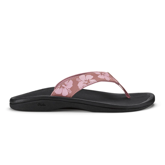 OluKai Women's Ohana Thong Sandal in Coral Rose/Pua