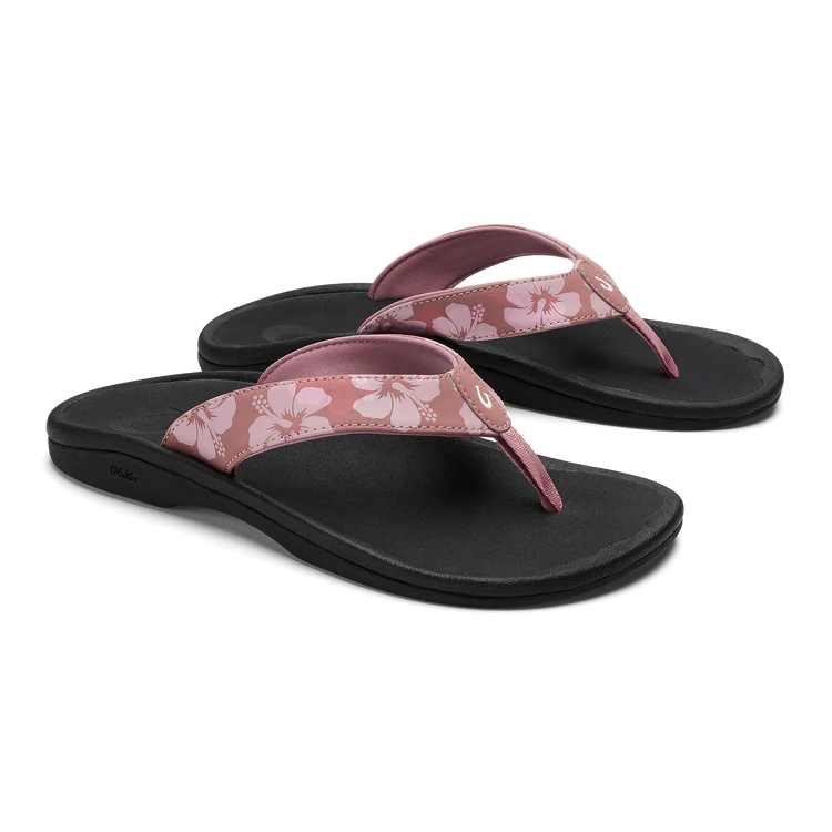 OluKai Women's Ohana Thong Sandal in Coral Rose/Pua