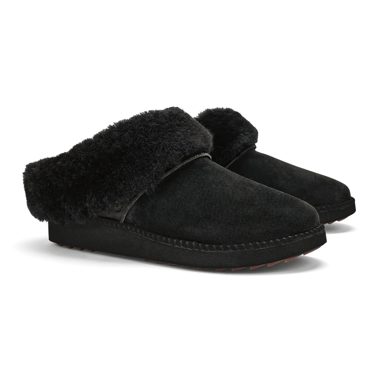 OluKai Women's Ku'i Scuff Slipper in Lava Rock/Lava Rock