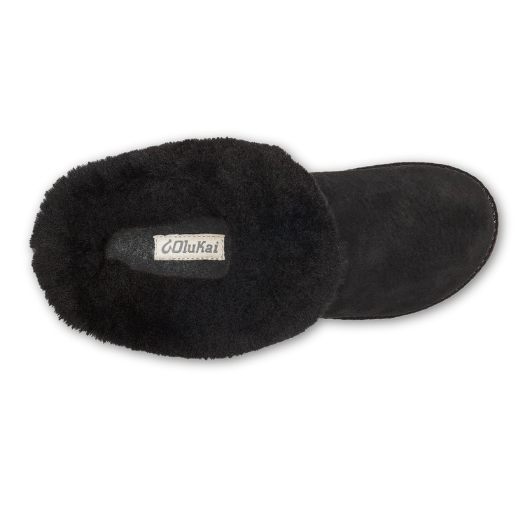 OluKai Women's Ku'i Scuff Slipper in Lava Rock/Lava Rock