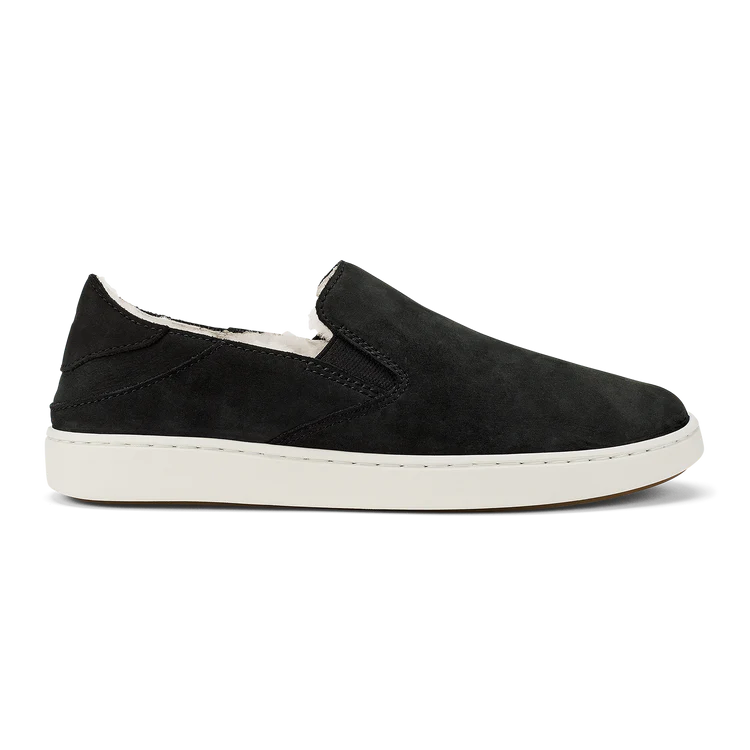 OluKai Women's Pehuea Cozy Sneaker in Lava Rock / Lava Rock