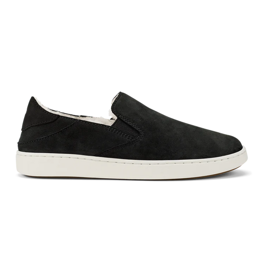 OluKai Women's Pehuea Cozy Sneaker in Lava Rock / Lava Rock