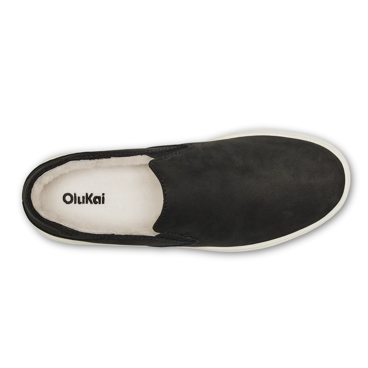 OluKai Women's Pehuea Cozy Sneaker in Lava Rock / Lava Rock