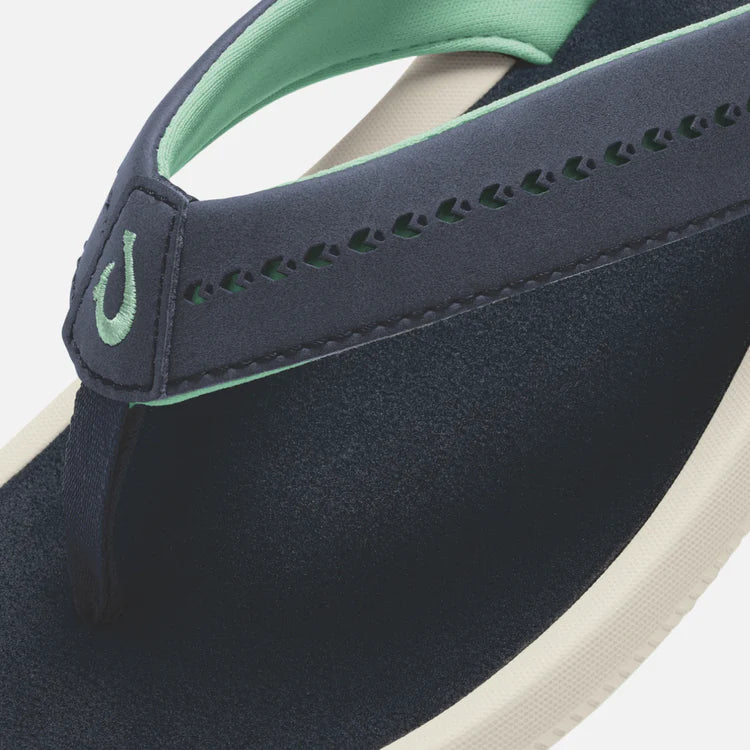 OluKai Women's Ulele Flip Sandals in Trench Blue