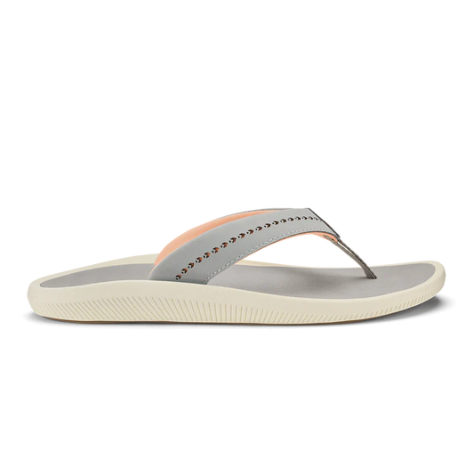 OluKai Women's Ulele Flip Sandals in Ash/Ash