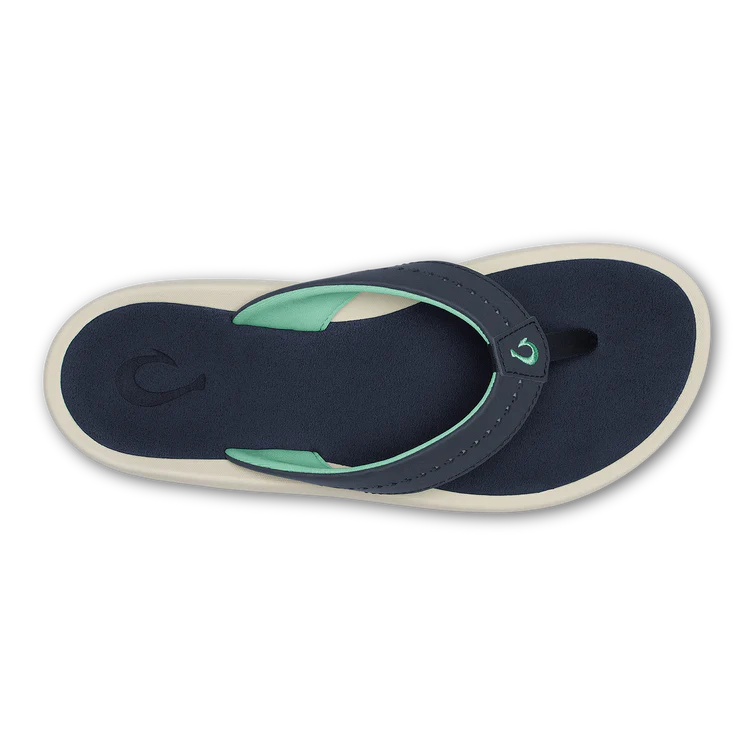OluKai Women's Ulele Flip Sandals in Trench Blue