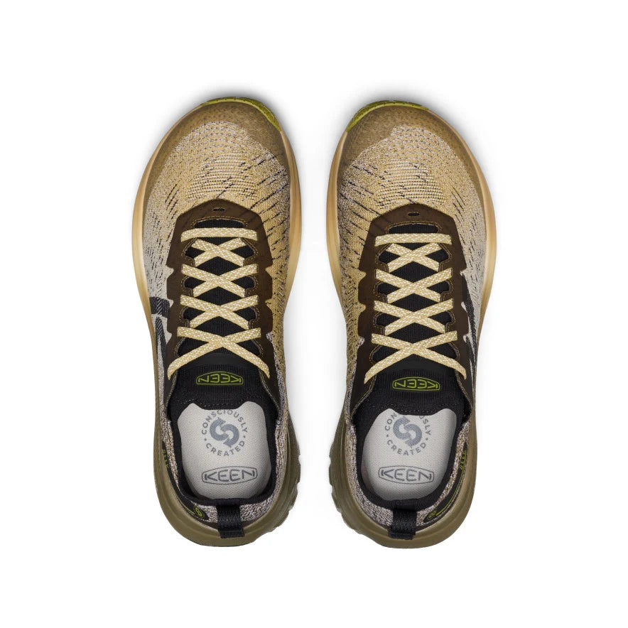 KEEN Men's Seek Trail Running Shoe in Dark Olive/Khaki