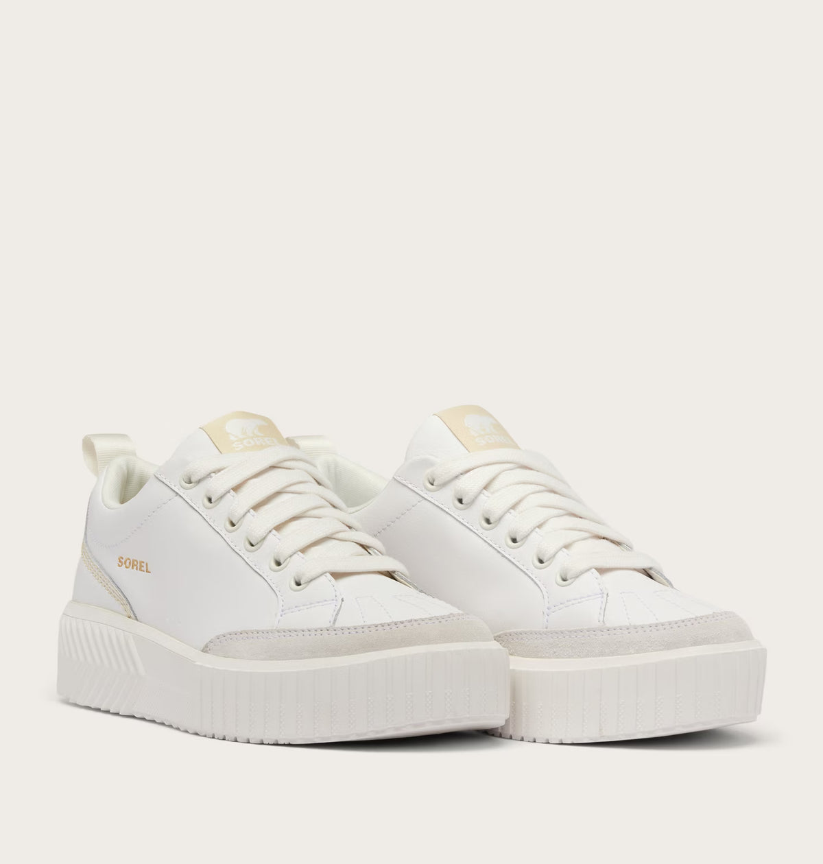 Sorel Women's Ona Ave Low Waterproof Sneaker in Sea Salt, Bleached Ceramic