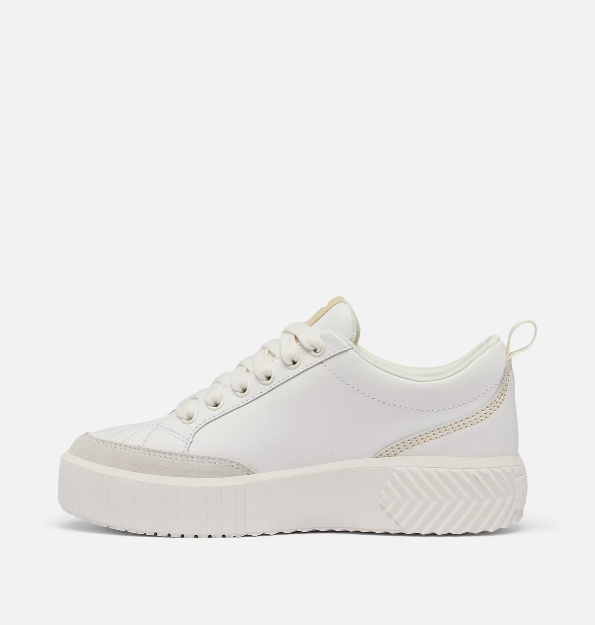 Sorel Women's Ona Ave Low Waterproof Sneaker in Sea Salt, Bleached Ceramic