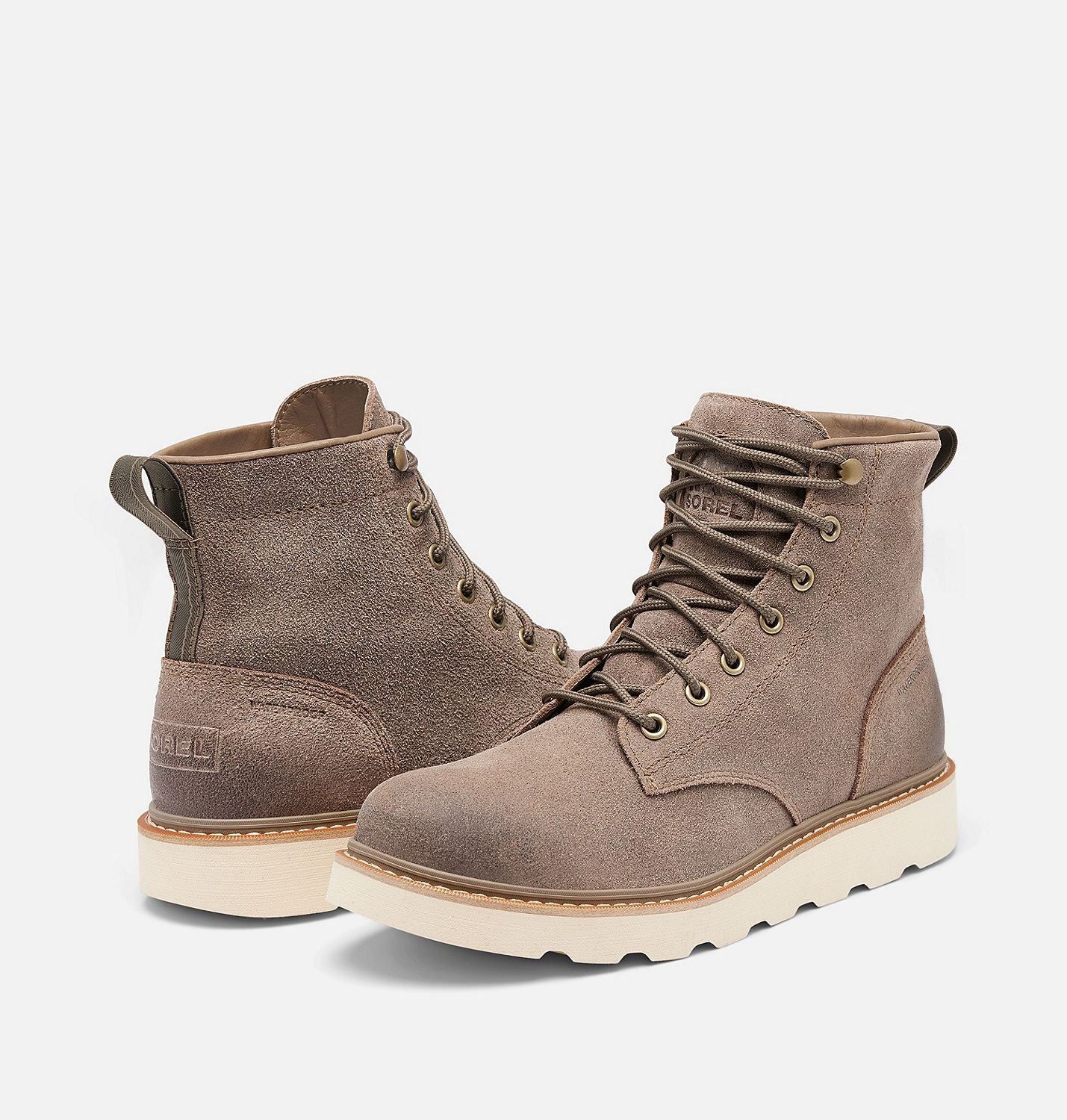 Sorel Men's Slabtown 62' Six Men's Waterproof Boot in Wet Sand/Bleached Ceramic
