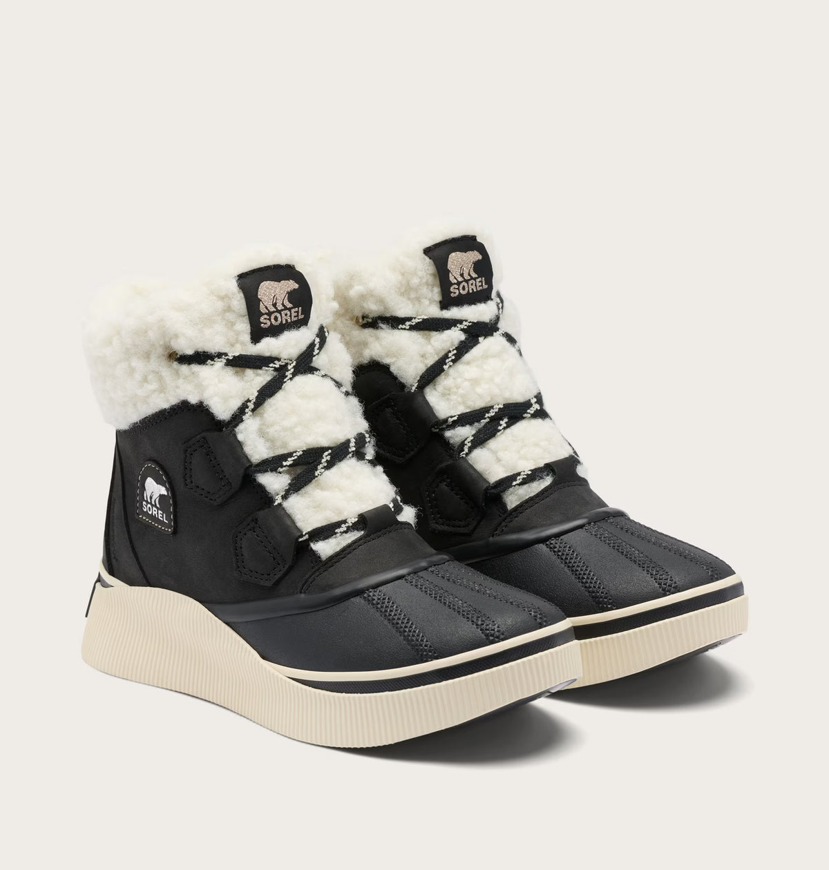 Sorel Women's Out N About IV Chillz Winter Boot in Black/Sea Salt