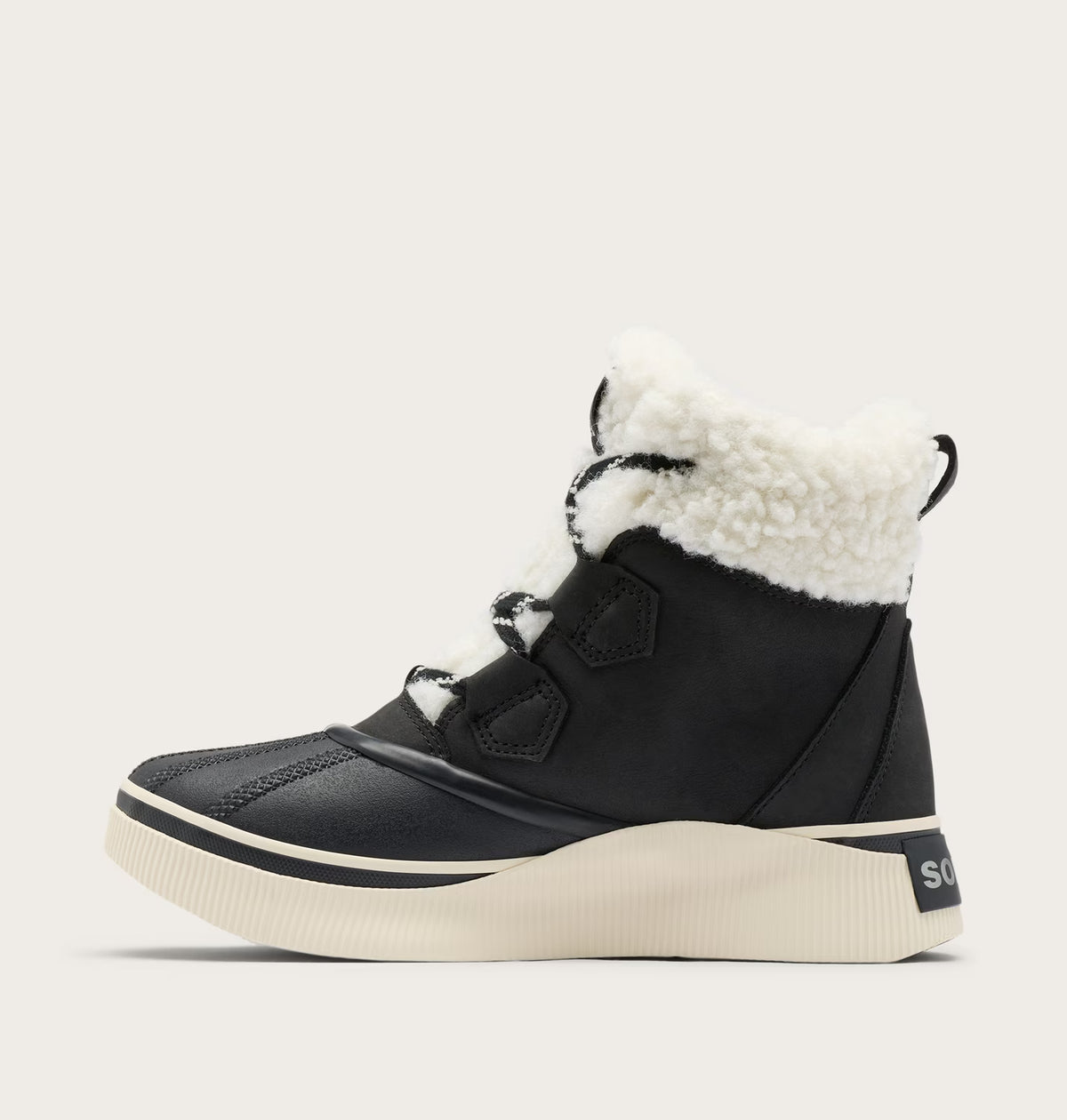 Sorel Women's Out N About IV Chillz Winter Boot in Black/Sea Salt