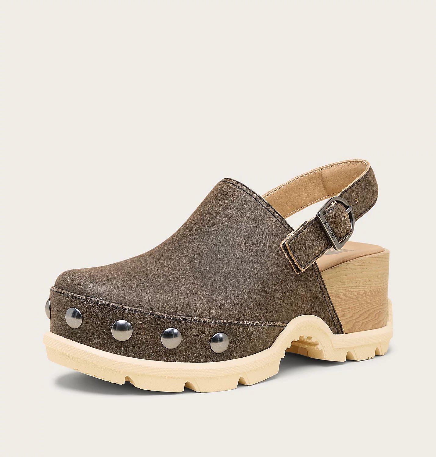 Sorel Women's Raom’n Clog RVT Women's Clog in Canoe/Bleached Ceramic