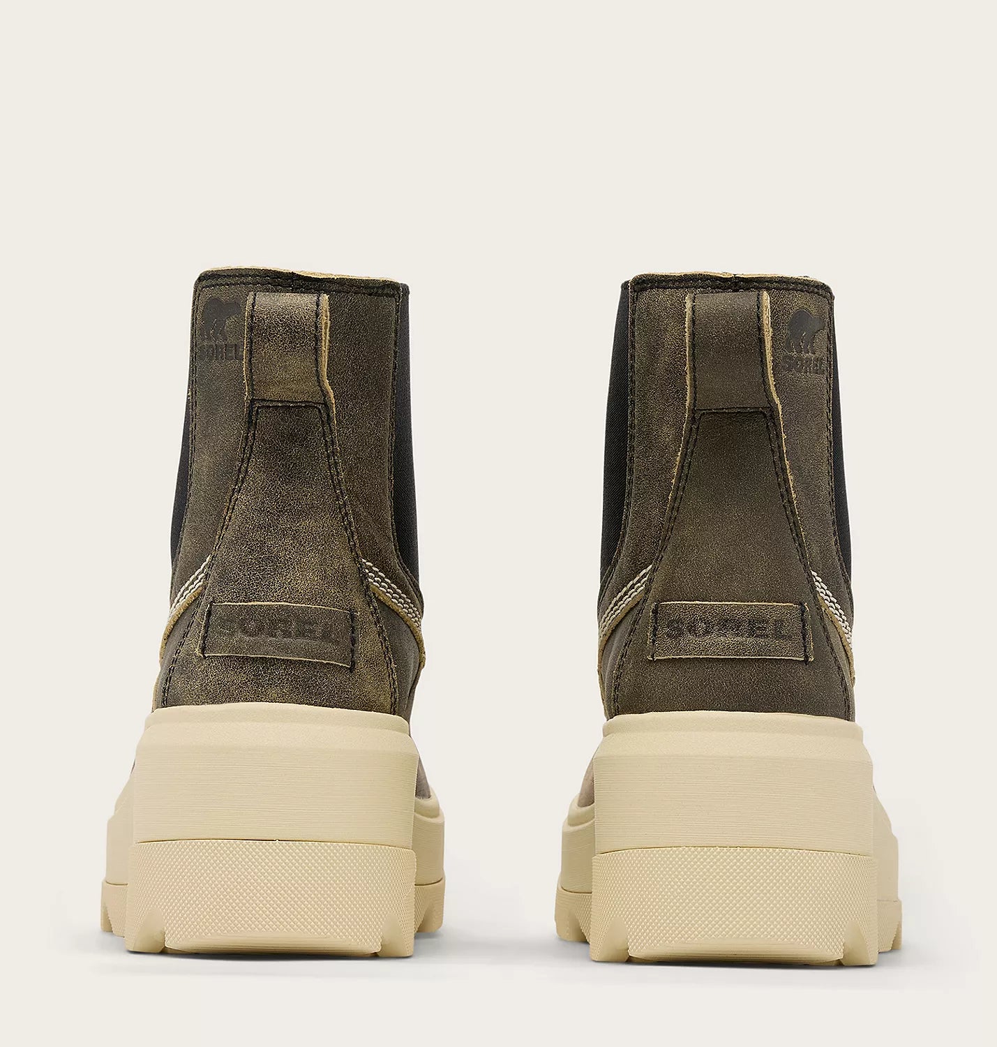 Sorel Women's Joan FRWD Chelsea Boot in Canoe/Bleached Ceramic