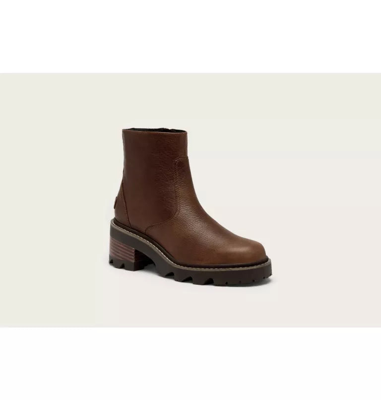 Sorel Women's Joan Now Zip Bootie in Tobacco/Blackened Brown