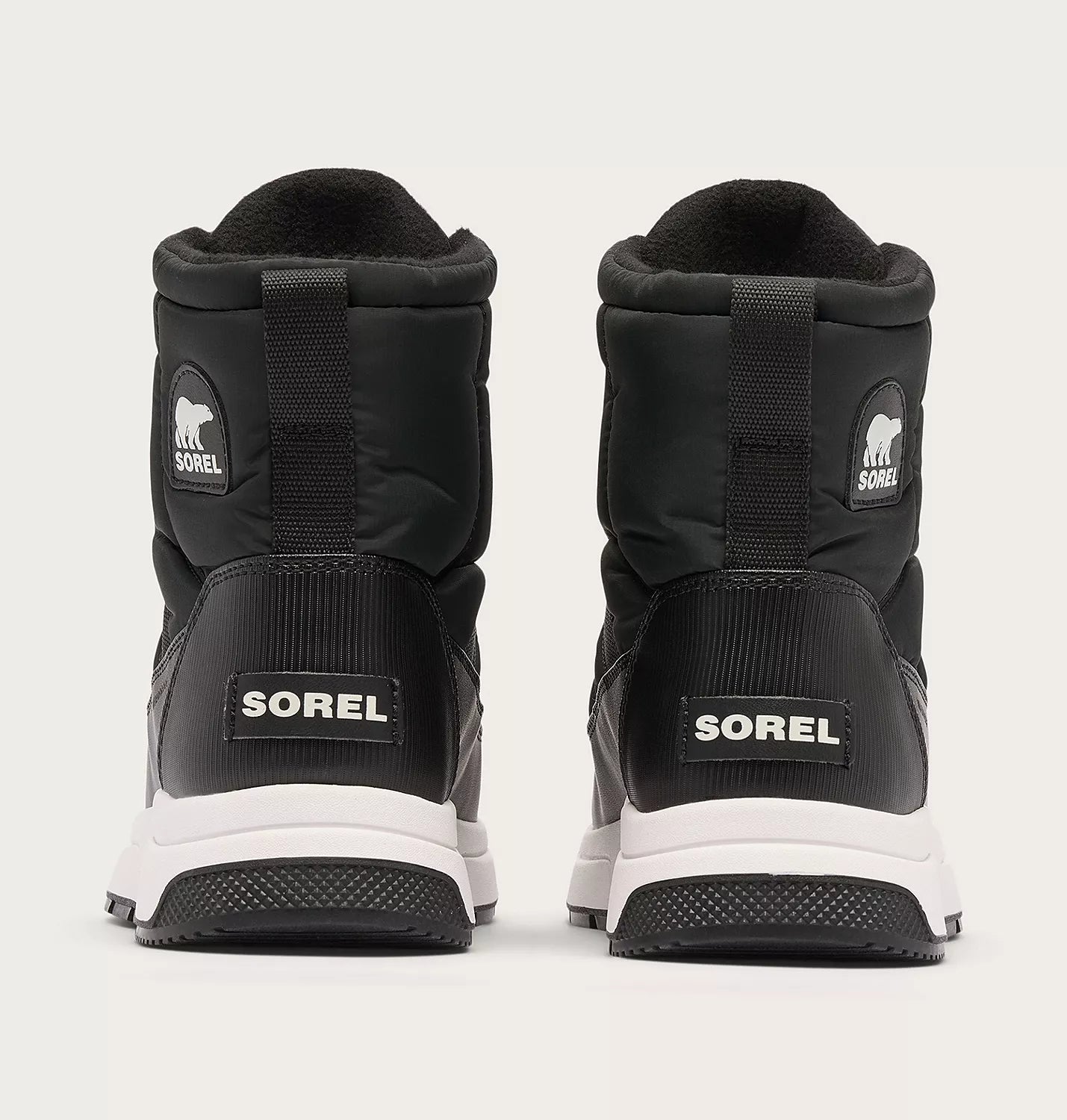 Sorel Women's Whitney III Mid Waterproof Boot in Black/Sea Salt