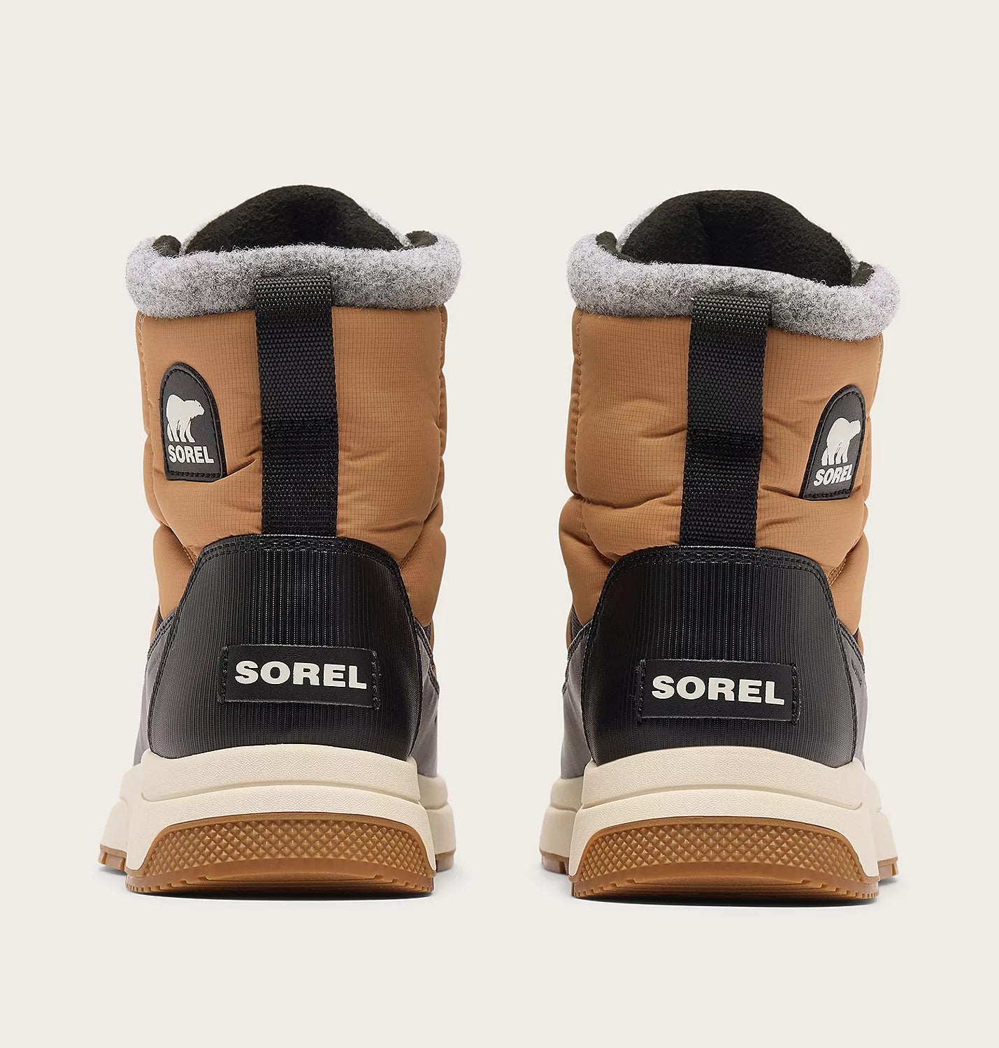 Sorel Women's Whitney III Mid Waterproof Boot in Tawny Buff/Black