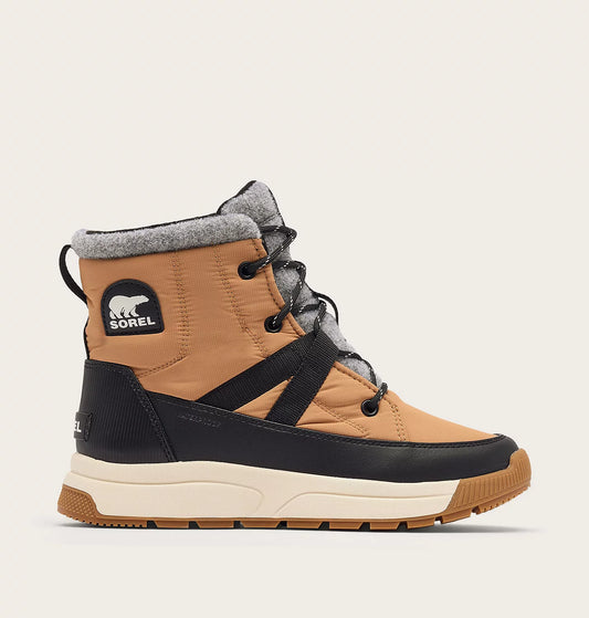 Sorel Women's Whitney III Mid Waterproof Boot in Tawny Buff/Black