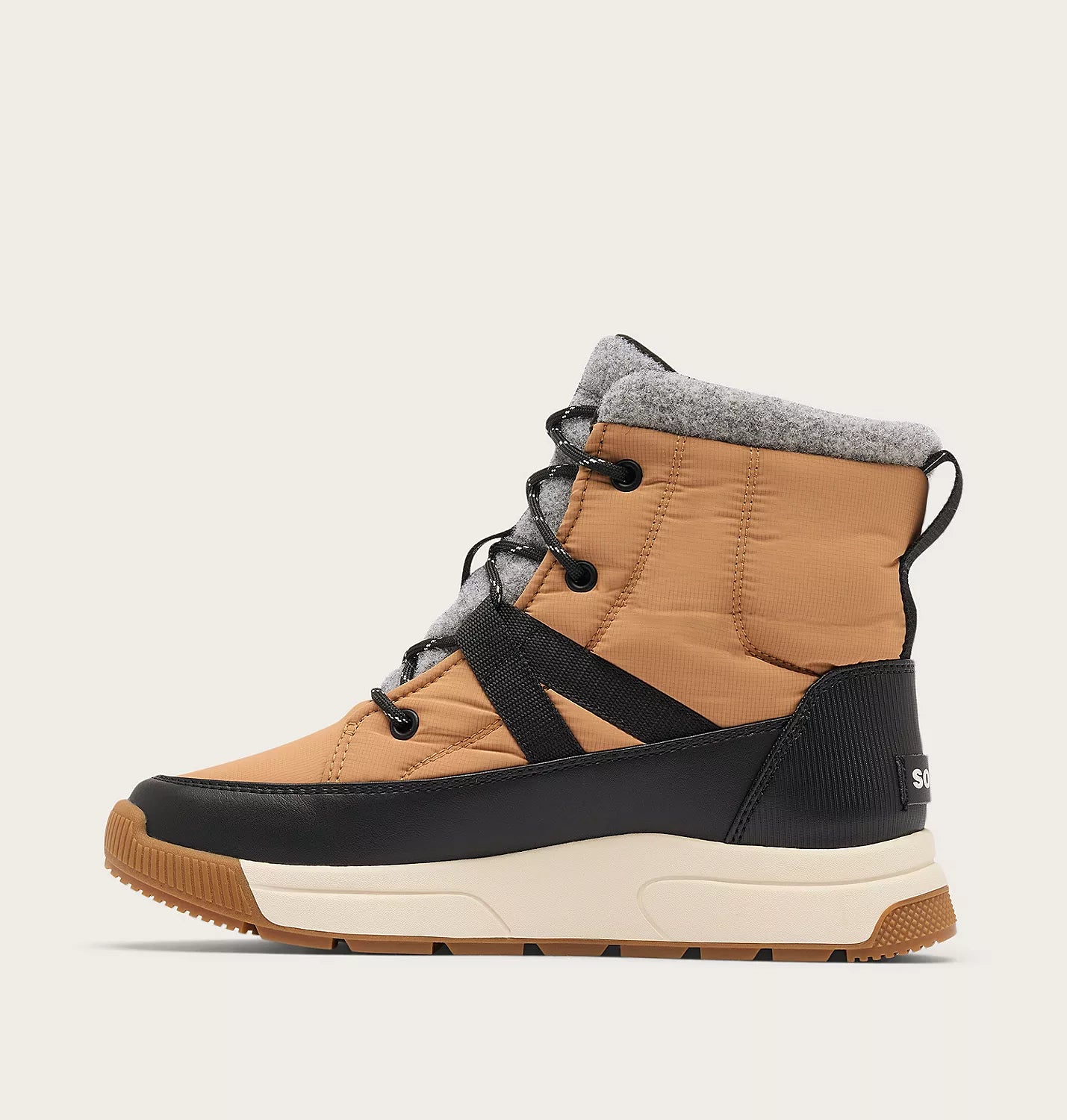 Sorel Women's Whitney III Mid Waterproof Boot in Tawny Buff/Black