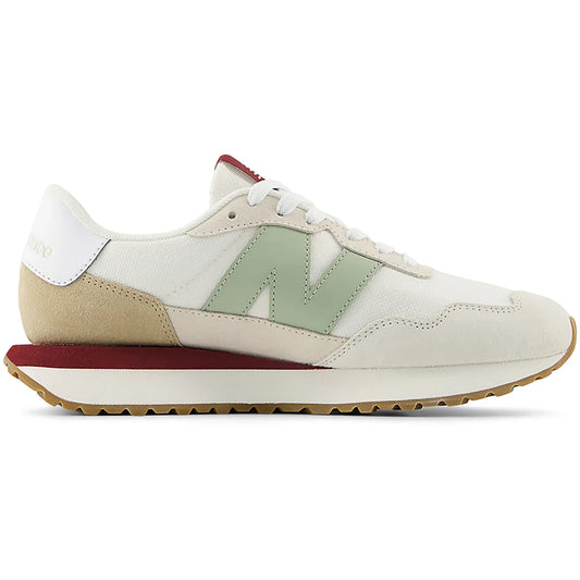 New Balance Women's 237 Sneaker in Sea Salt with Garter Snake