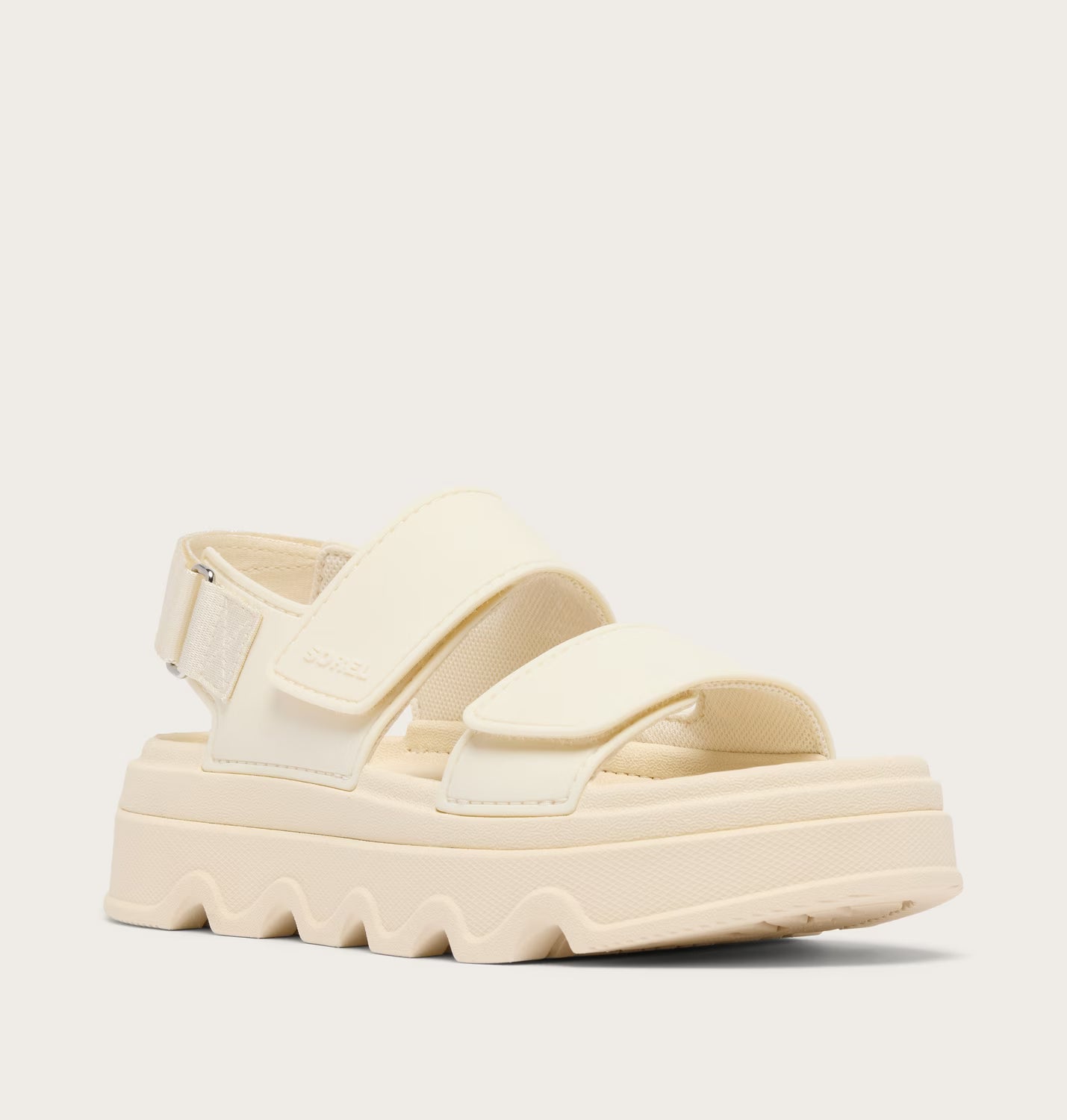 Sorel Women's Kinetic Sunchase Ankle Strap Sandal in Chalk/Seasalt
