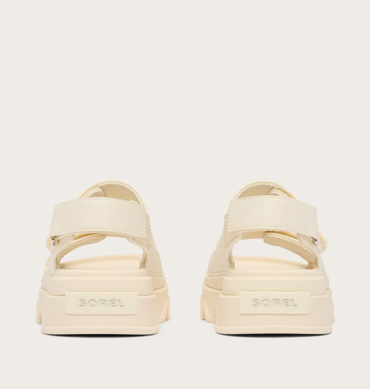 Sorel Women's Kinetic Sunchase Ankle Strap Sandal in Chalk/Seasalt