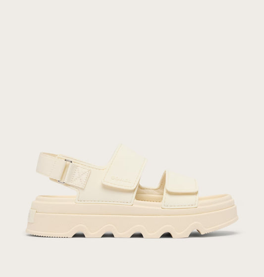 Sorel Women's Kinetic Sunchase Ankle Strap Sandal in Chalk/Seasalt