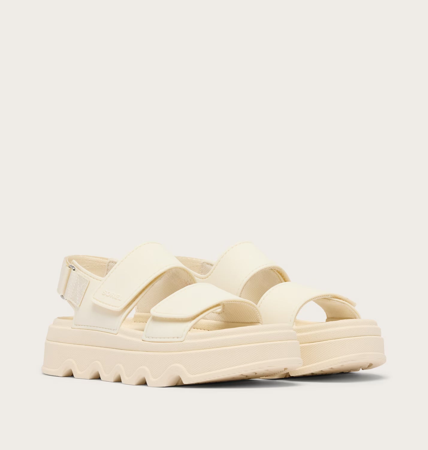 Sorel Women's Kinetic Sunchase Ankle Strap Sandal in Chalk/Seasalt