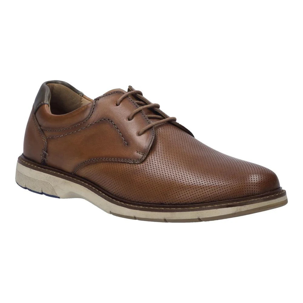 Josef Seibel Men's Stuart 02 Perfed Leather Lace Shoe in Camel – V&A ...