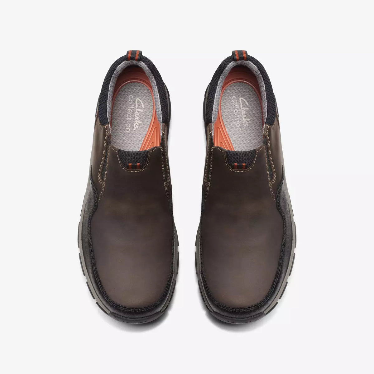 Clarks Men's Walpath Step Waterproof Slip On in Dark Brown