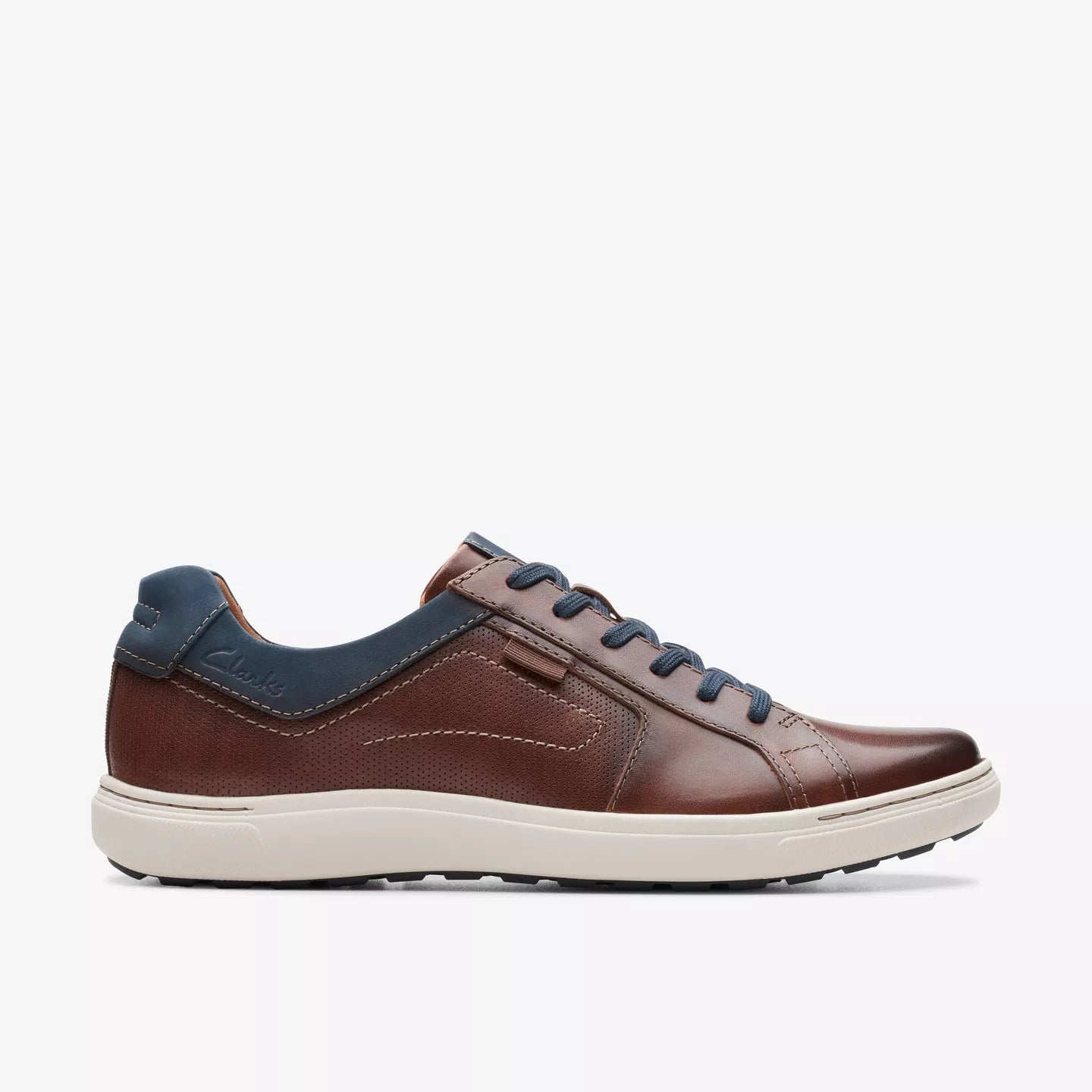 Clarks Men's Mapstone Leather Lace in Mahogany