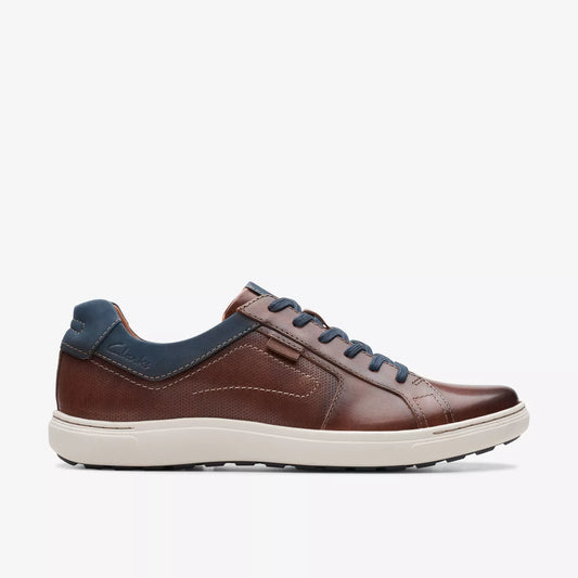 Clarks Men's Mapstone Leather Lace in Mahogany