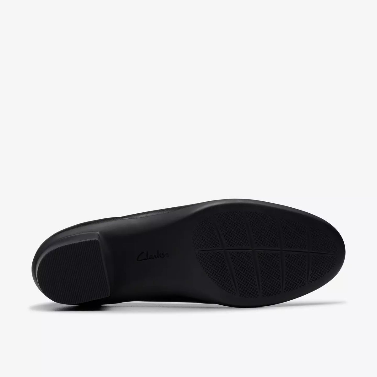 Clarks Women's Shaya Poppy Heeled Pump in Black