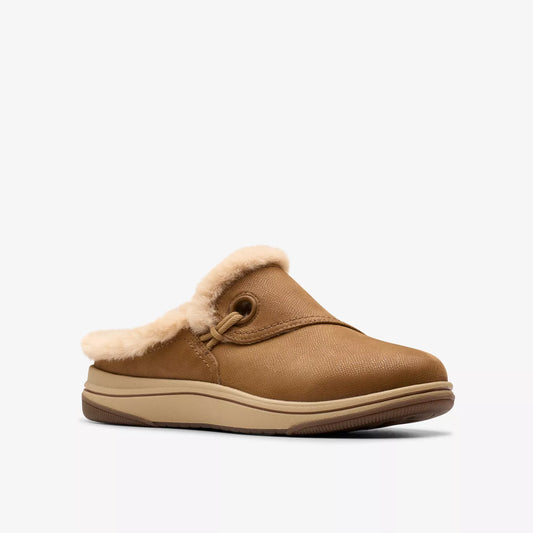Clarks Women's Breeze Myth Clog in Dark Tan