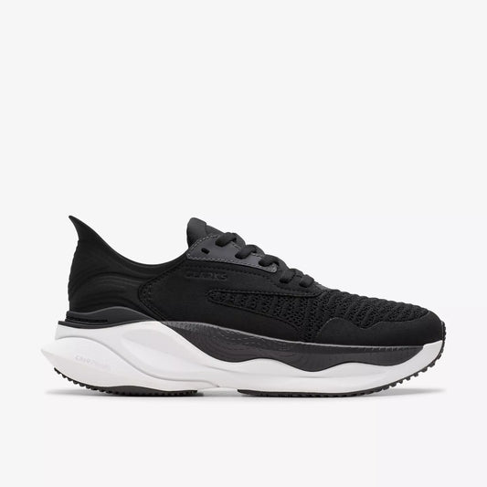 Clarks Women's Pace Sneaker in Black/White