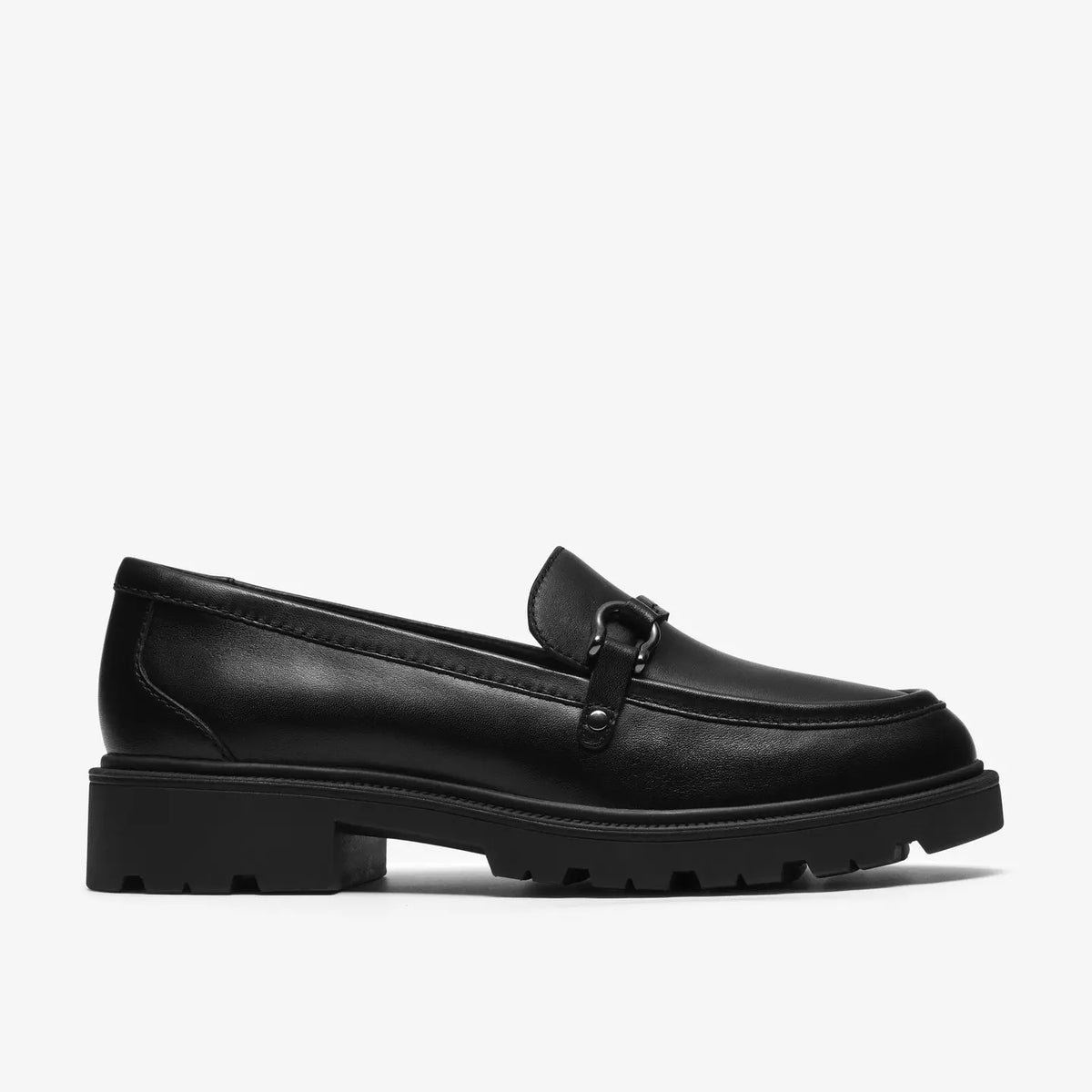 Clarks Women's Code Step Slip On Loafer in Black