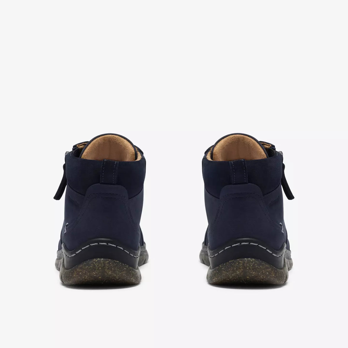 Clarks Women's Orlene Top Side Zip Waterproof Lace Boot in Navy