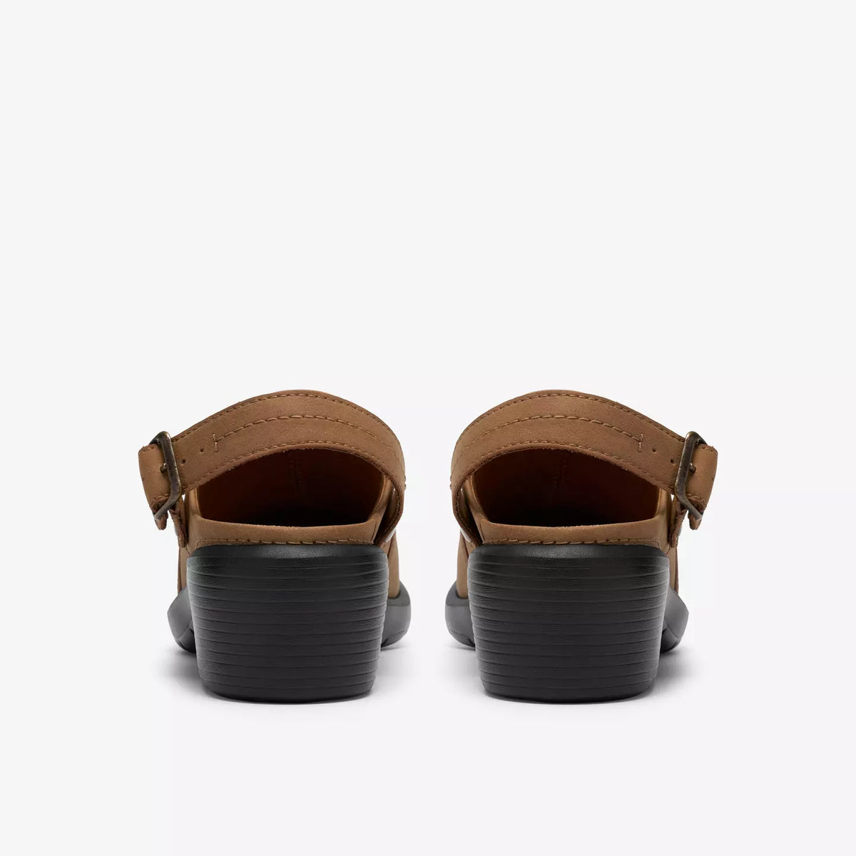 Clarks Women's Kynnzie Heeled Slingback Mule in Dark Tan