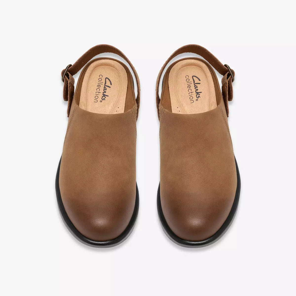 Clarks Women's Kynnzie Heeled Slingback Mule in Dark Tan