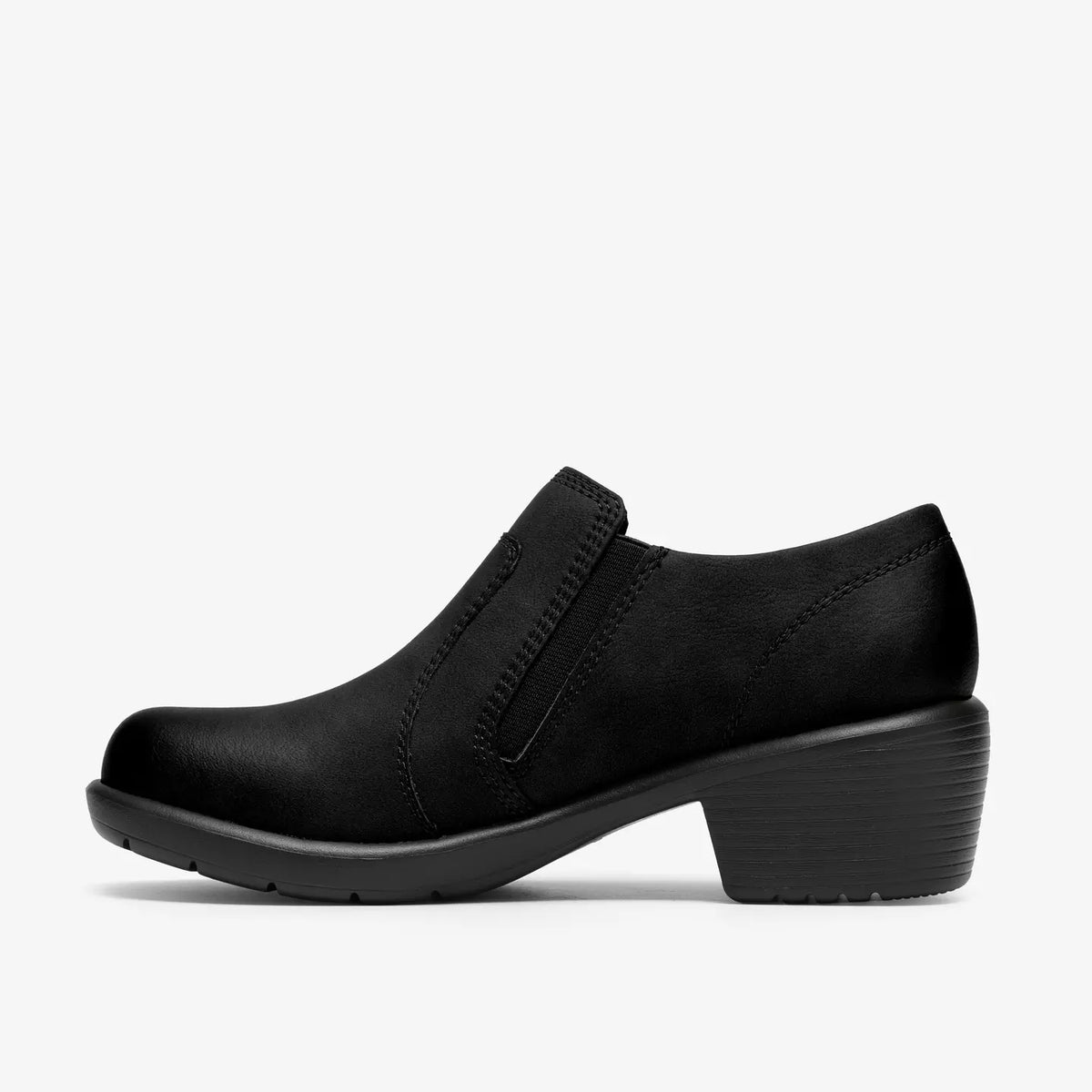Clarks Women's Kynnzie Zip Heeled Shoe in Black