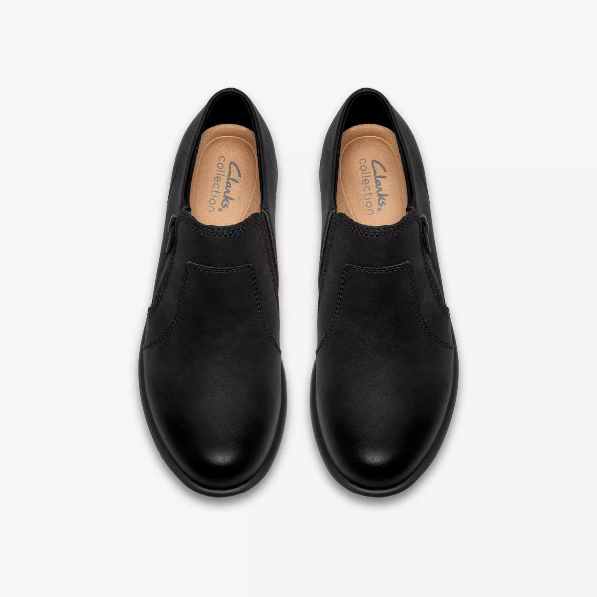 Clarks Women's Kynnzie Zip Heeled Shoe in Black