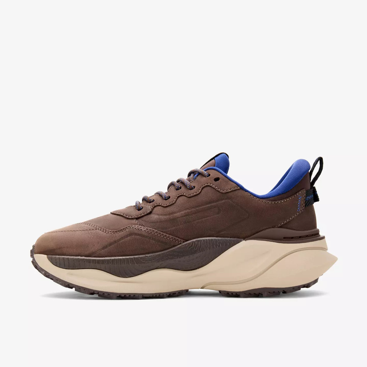 Clarks Women's Pace Trail Lo Waterproof Sneaker in Dark Sand Brown