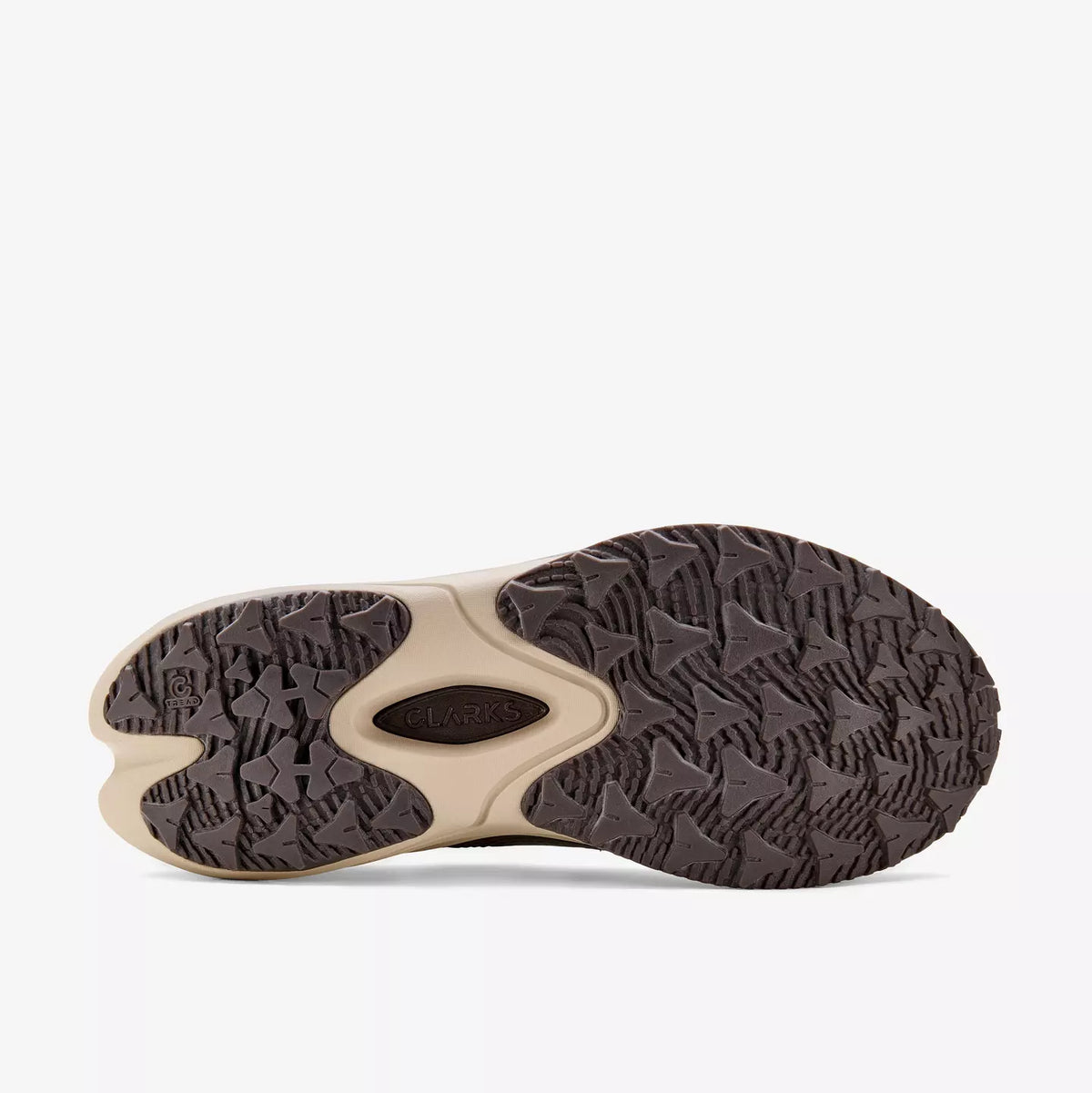 Clarks Women's Pace Trail Lo Waterproof Sneaker in Dark Sand Brown