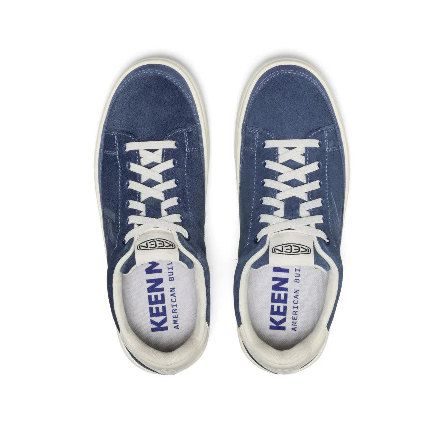 KEEN Women's KM1 Leather Sneaker in Vintage Indigo/Birch