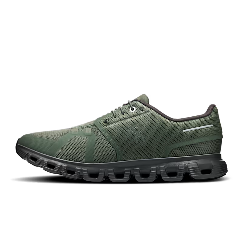 On Men's Cloud 6 Sneaker in Thyme/Espresso