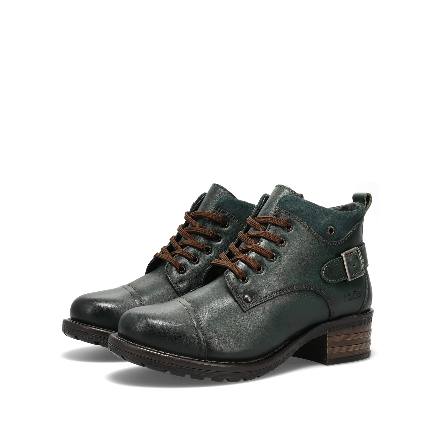Taos Women's Mini Crave Side Zip Lace Boot in Deep Teal Green