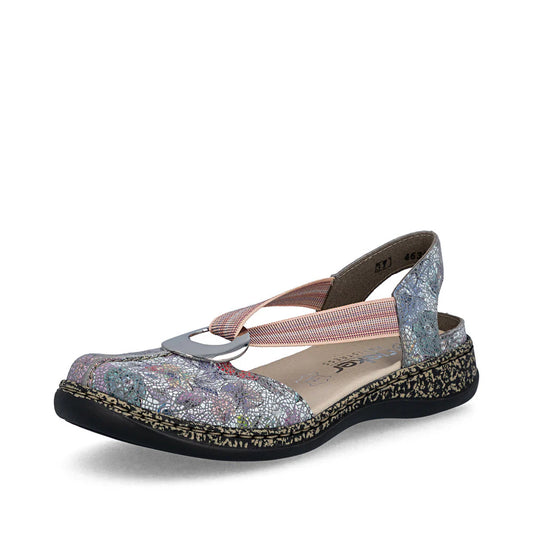 Rieker Women's Daisy 61 Closed Toe Slingback in Adria Multi