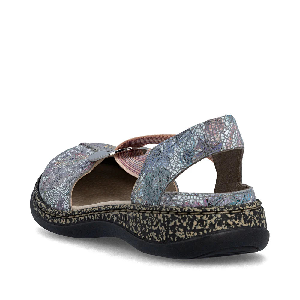 Rieker Women's Daisy 61 Closed Toe Slingback in Adria Multi