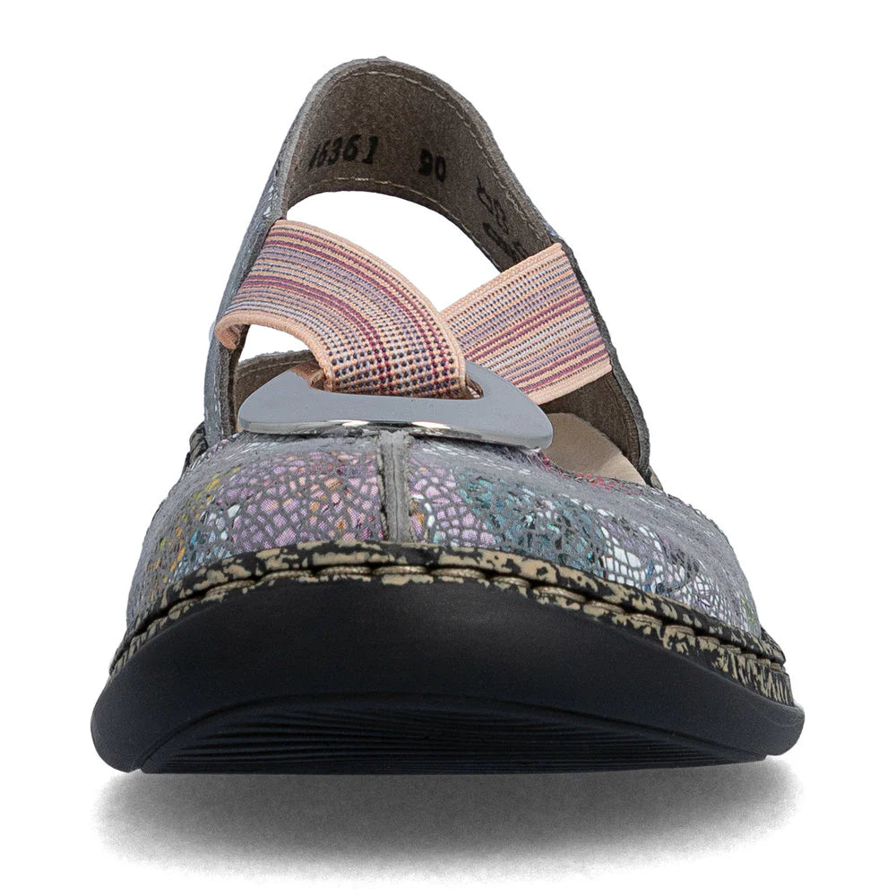 Rieker Women's Daisy 61 Closed Toe Slingback in Adria Multi