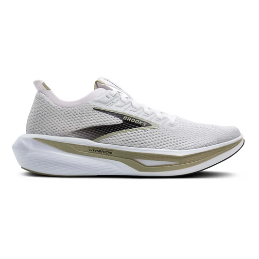 Brooks Men's Hyperion 3 Sneaker in Oyster Mushroom/Black/Tea